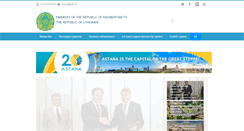 Desktop Screenshot of kazembassy.lt